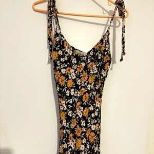 Audrey 3+1 Cowl Neck MIDI Flower Print Dress